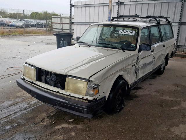 YV1AA8858M1889415 - 1991 VOLVO 240 BASE WHITE photo 2