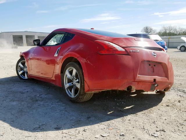 JN1AZ44E89M402428 - 2009 NISSAN 370Z RED photo 3