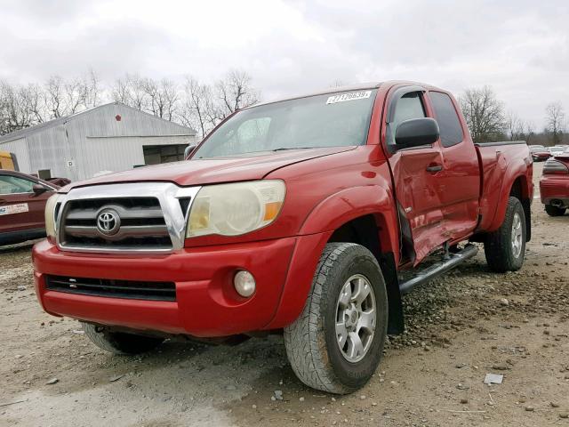 5TETU62N89Z593939 - 2009 TOYOTA TACOMA PRE RED photo 2