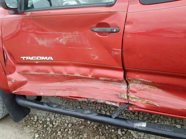 5TETU62N89Z593939 - 2009 TOYOTA TACOMA PRE RED photo 9