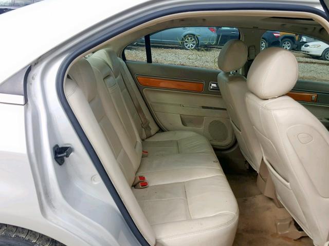 3LNHM26T97R666199 - 2007 LINCOLN MKZ TAN photo 6