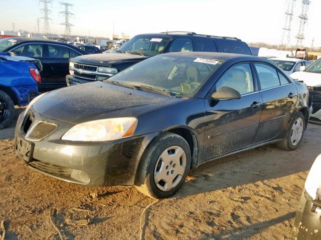 1G2ZF58B074257482 - 2007 PONTIAC G6 VALUE L BLACK photo 2