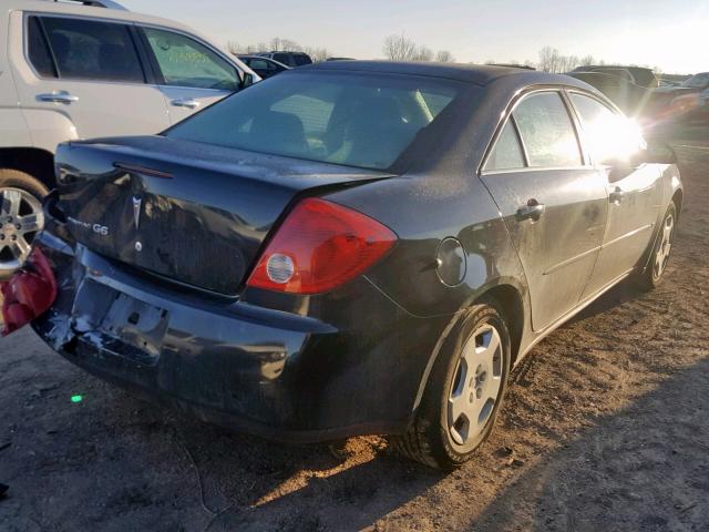 1G2ZF58B074257482 - 2007 PONTIAC G6 VALUE L BLACK photo 4