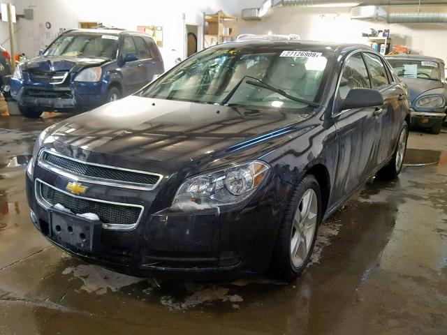 1G1ZB5EU4CF124244 - 2012 CHEVROLET MALIBU LS BLACK photo 2