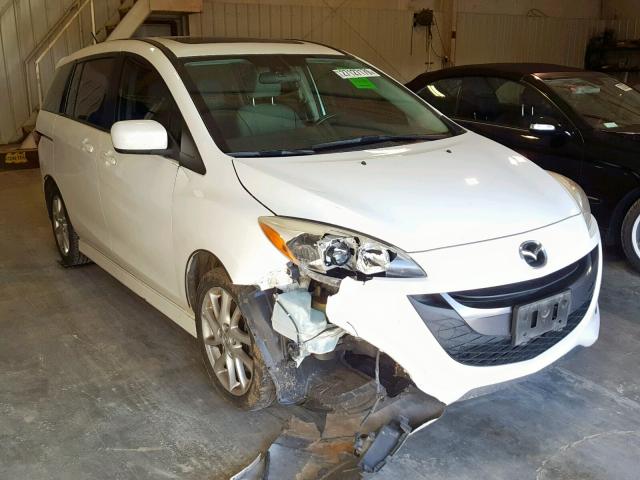 JM1CW2DL2C0143788 - 2012 MAZDA 5 WHITE photo 1