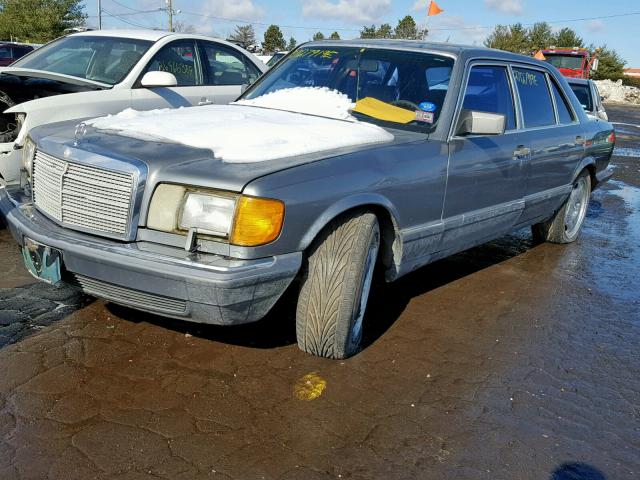 WDBCA35E3KA484385 - 1989 MERCEDES-BENZ 420 SEL SILVER photo 2