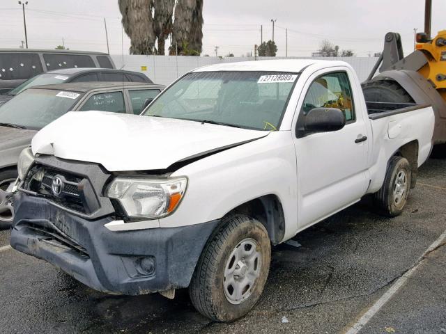 5TFNX4CN8EX034816 - 2014 TOYOTA TACOMA WHITE photo 2