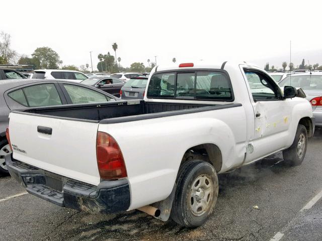 5TFNX4CN8EX034816 - 2014 TOYOTA TACOMA WHITE photo 4