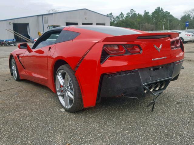 1G1YB2D7XF5100319 - 2015 CHEVROLET CORVETTE S RED photo 3