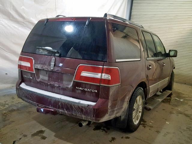 5LMJJ2J58AEJ09813 - 2010 LINCOLN NAVIGATOR RED photo 4