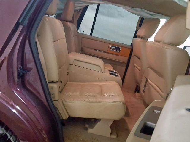 5LMJJ2J58AEJ09813 - 2010 LINCOLN NAVIGATOR RED photo 6