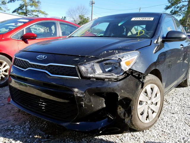 3KPA24AB0JE066403 - 2018 KIA RIO LX BLACK photo 9