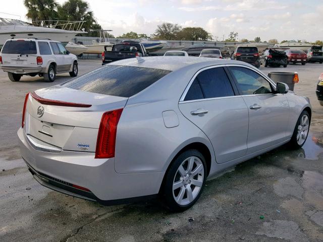 1G6AA5RA8E0186505 - 2014 CADILLAC ATS SILVER photo 4