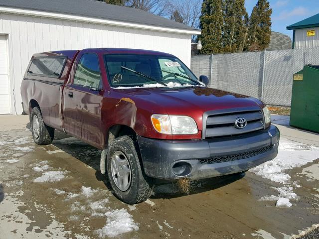 5TBJU32155S454452 - 2005 TOYOTA TUNDRA BURGUNDY photo 1