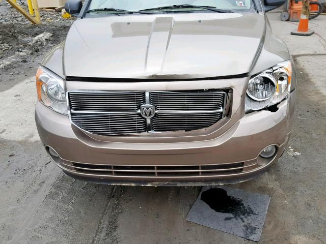 1B3HB48BX7D188301 - 2007 DODGE CALIBER SX TAN photo 9