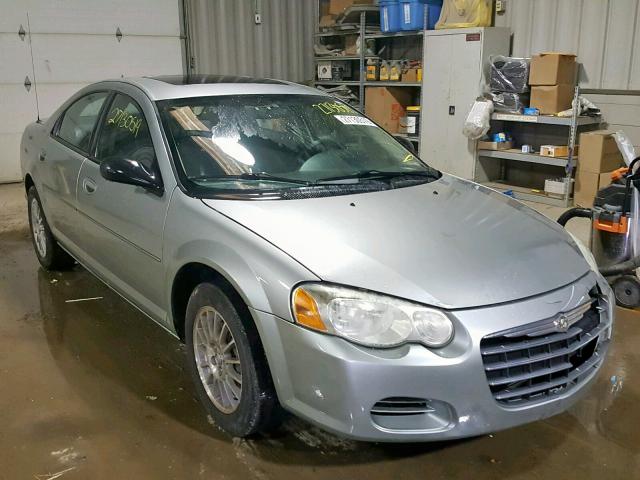 1C3EL56R14N401828 - 2004 CHRYSLER SEBRING LX GRAY photo 1