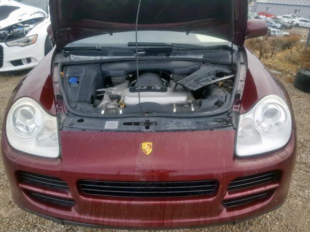 WP1AB29P54LA68386 - 2004 PORSCHE CAYENNE S MAROON photo 7