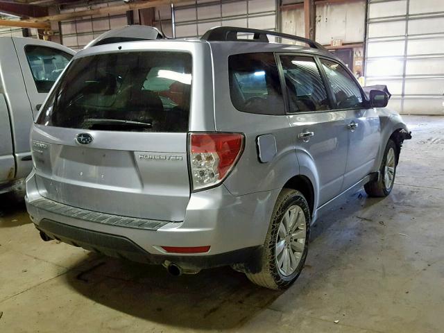 JF2SHBEC5CH418576 - 2012 SUBARU FORESTER L SILVER photo 4