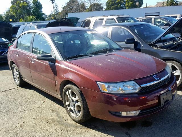 1G8AL52F13Z130163 - 2003 SATURN ION LEVEL BURGUNDY photo 1