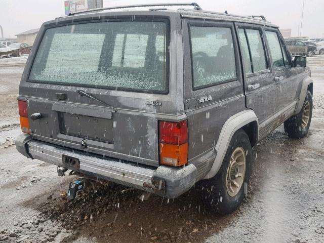 1J4FJ58L1KL543758 - 1989 JEEP CHEROKEE L GRAY photo 4