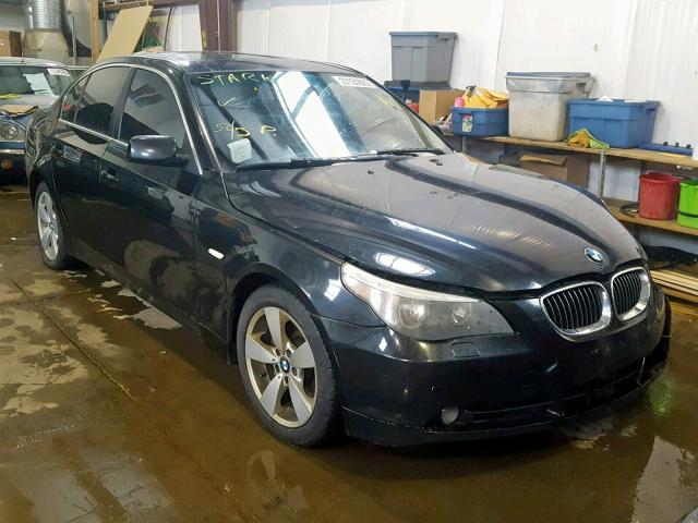 WBANF33597CW69256 - 2007 BMW 525 XI BLACK photo 1