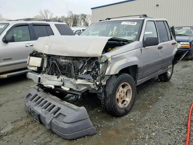 1J4GZ58S0VC681302 - 1997 JEEP GRAND CHER SILVER photo 2