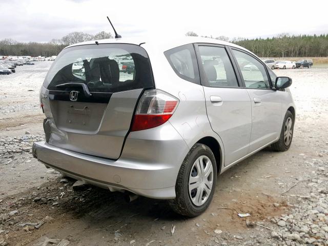 JHMGE8H3XBS003037 - 2011 HONDA FIT SILVER photo 4