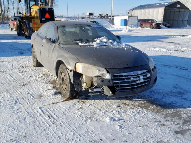 1C3EL46XX4N378218 - 2004 CHRYSLER SEBRING LX BLACK photo 1