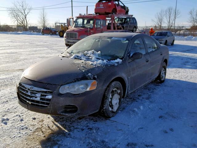 1C3EL46XX4N378218 - 2004 CHRYSLER SEBRING LX BLACK photo 2