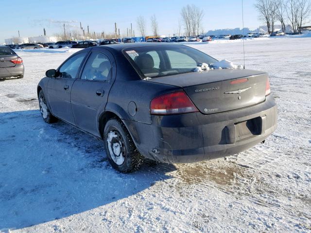 1C3EL46XX4N378218 - 2004 CHRYSLER SEBRING LX BLACK photo 3