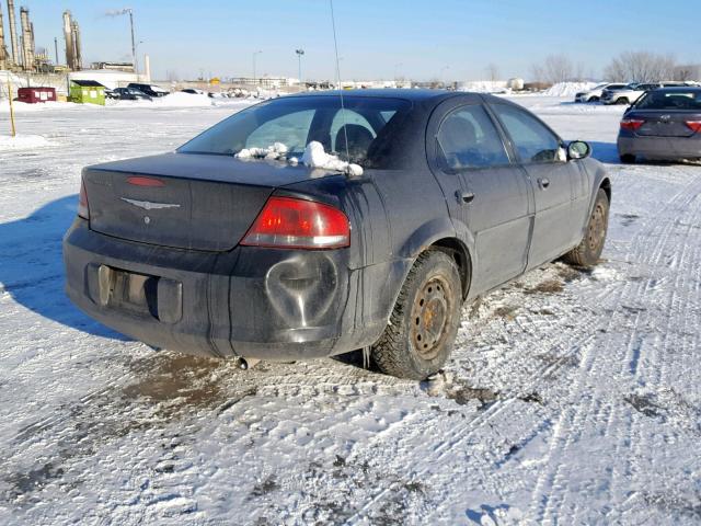 1C3EL46XX4N378218 - 2004 CHRYSLER SEBRING LX BLACK photo 4