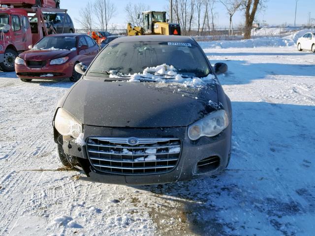 1C3EL46XX4N378218 - 2004 CHRYSLER SEBRING LX BLACK photo 9