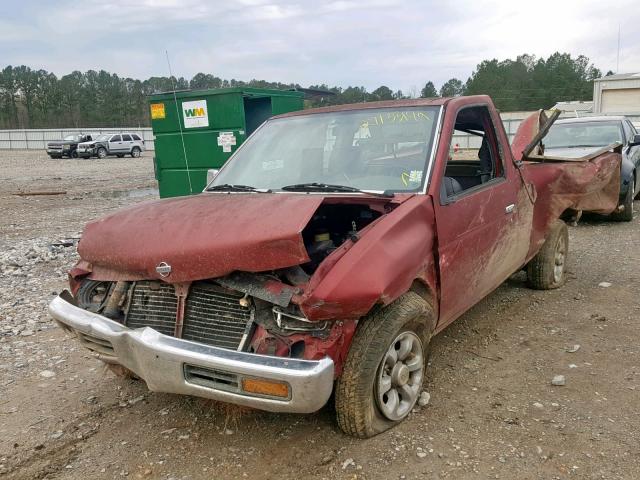 1N6SD16S3TC359628 - 1996 NISSAN TRUCK KING RED photo 2