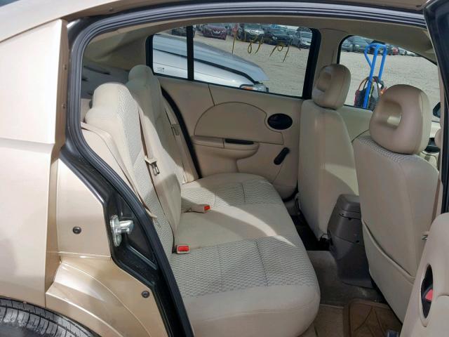 1G8AJ55F26Z133577 - 2006 SATURN ION LEVEL TAN photo 6