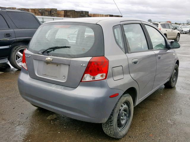 KL1TD66688B104145 - 2008 CHEVROLET AVEO BASE Көк фото 4