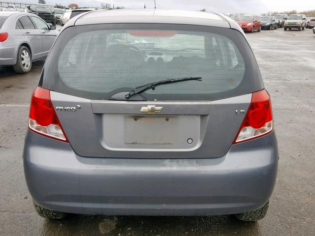 KL1TD66688B104145 - 2008 CHEVROLET AVEO BASE Көк фото 9