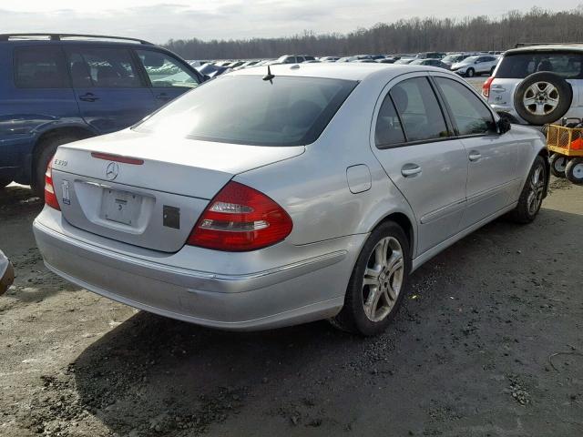 WDBUF56J76A970958 - 2006 MERCEDES-BENZ E 350 SILVER photo 4