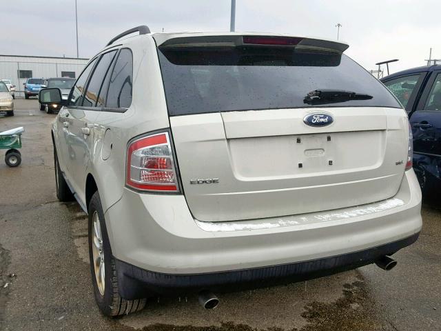 2FMDK38C97BB24929 - 2007 FORD EDGE SEL WHITE photo 3