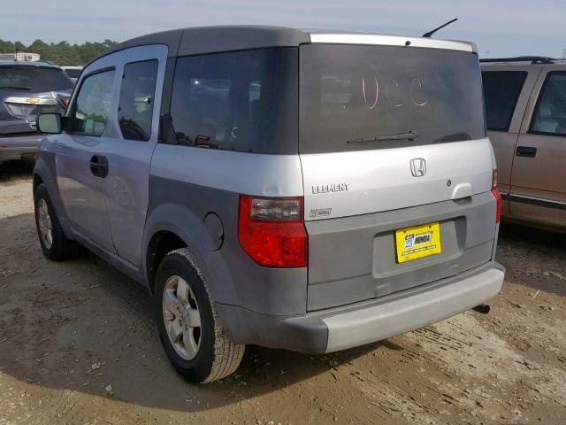 5J6YH28503L004618 - 2003 HONDA ELEMENT EX SILVER photo 3