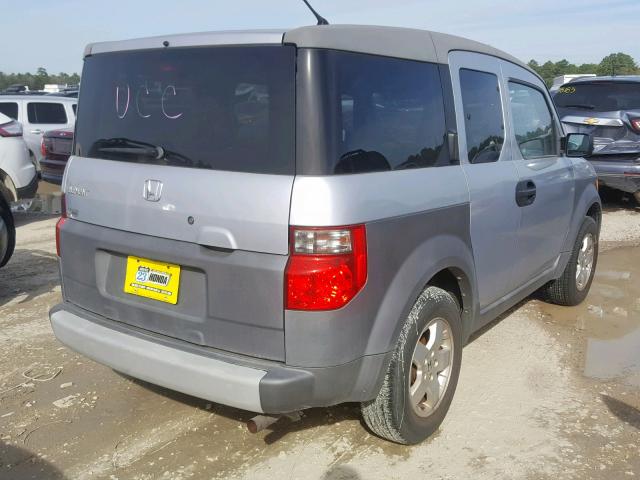 5J6YH28503L004618 - 2003 HONDA ELEMENT EX SILVER photo 4