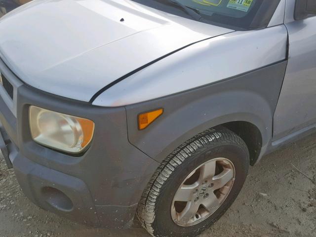 5J6YH28503L004618 - 2003 HONDA ELEMENT EX SILVER photo 9