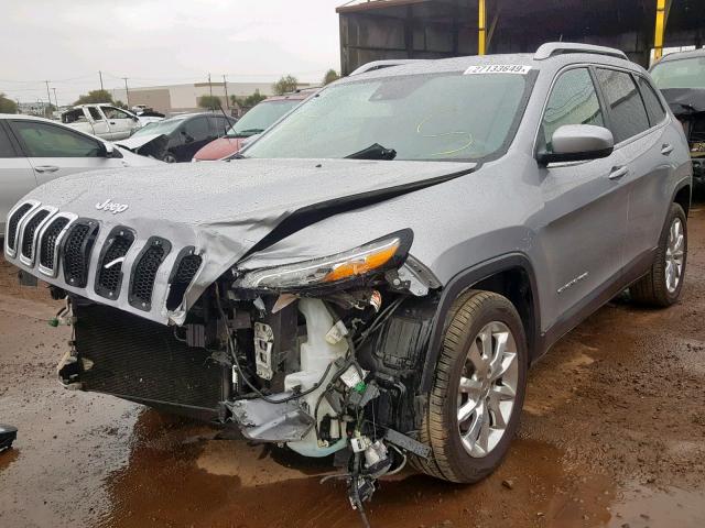 1C4PJLDS0EW207873 - 2014 JEEP CHEROKEE L SILVER photo 2