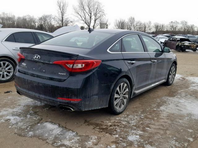 5NPE34AF8HH511137 - 2017 HYUNDAI SONATA SPO BLACK photo 4