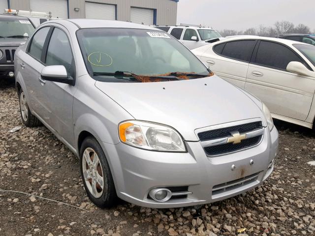 KL1TG56E39B299517 - 2009 CHEVROLET AVEO LT SILVER photo 1