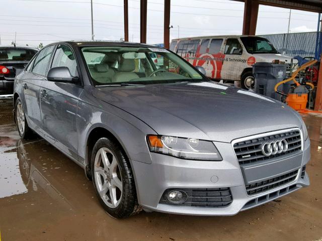 WAULF78K29N032357 - 2009 AUDI A4 2.0T QU GRAY photo 1