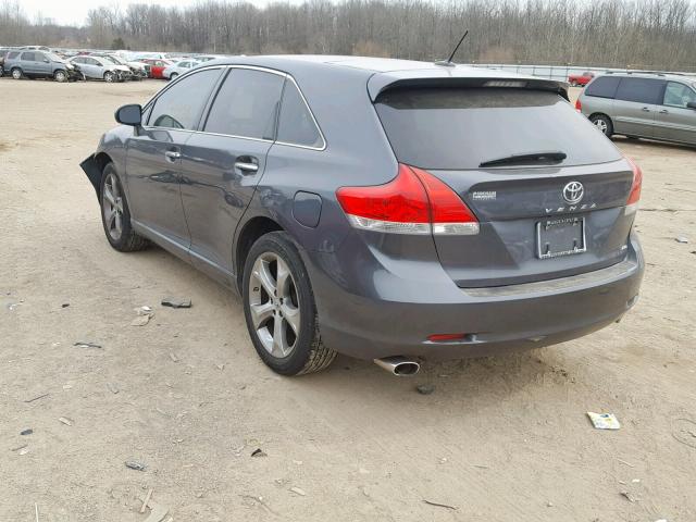 4T3BK3BB7BU047799 - 2011 TOYOTA VENZA BASE GRAY photo 3