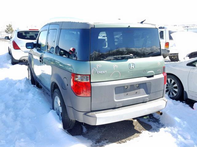 5J6YH28543L044975 - 2003 HONDA ELEMENT EX GREEN photo 3