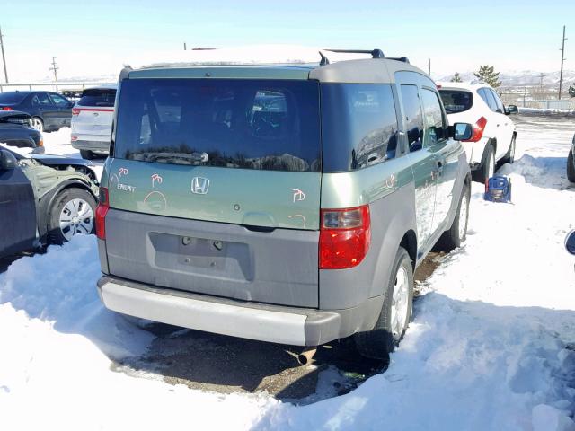 5J6YH28543L044975 - 2003 HONDA ELEMENT EX GREEN photo 4