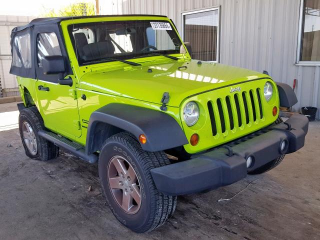 1C4AJWAG7DL504890 - 2013 JEEP WRANGLER S GREEN photo 1