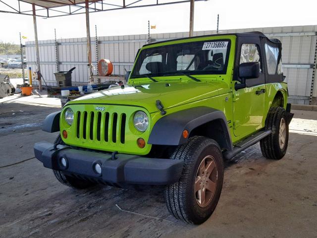 1C4AJWAG7DL504890 - 2013 JEEP WRANGLER S GREEN photo 2